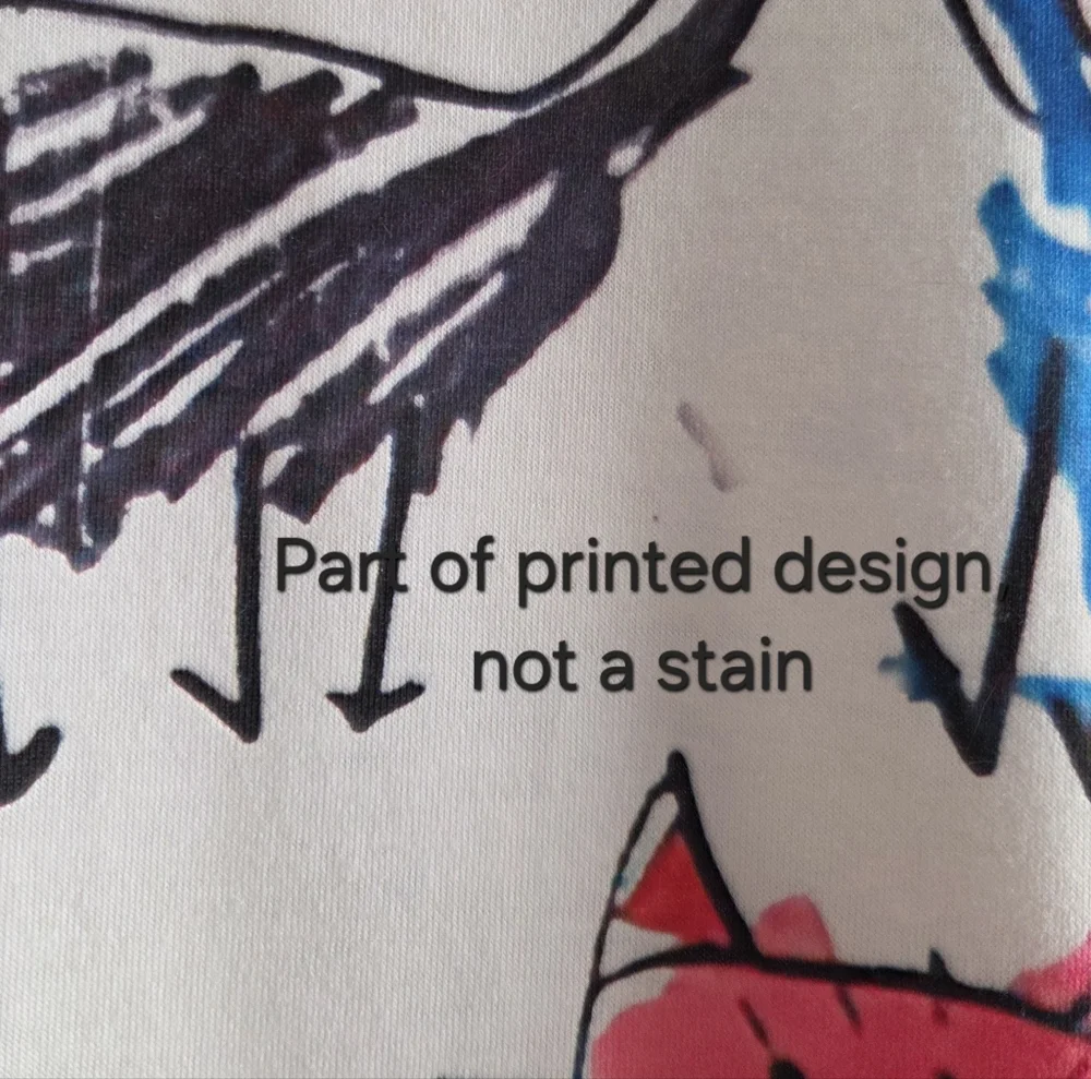 Colorful Cat Print Short Sleeve Shirt 2XL - Picture 6 of 8